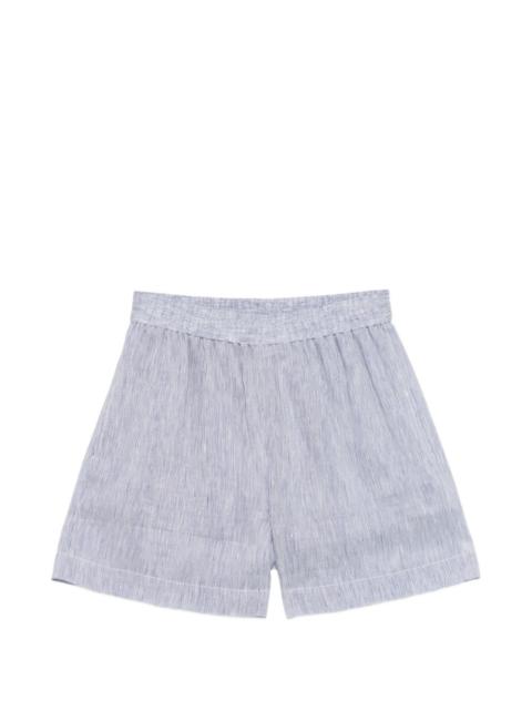 Brunello Cucinelli striped elasticated shorts