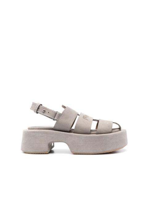 JW Anderson suede platform fisherman sandals