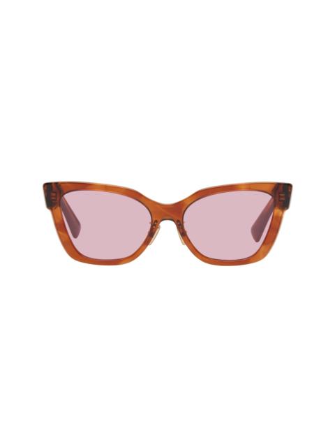 Miu Miu Brown Cat Eye Acetate Sunglasses