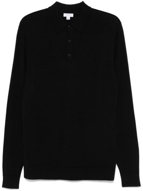 Sunspel extra‑fine merino polo shirt