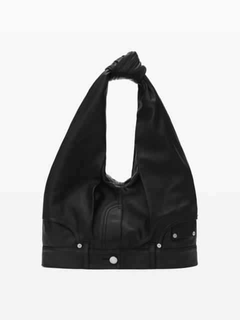 Alexander Wang SMALL HOBO BAG IN MOTO LEATHER