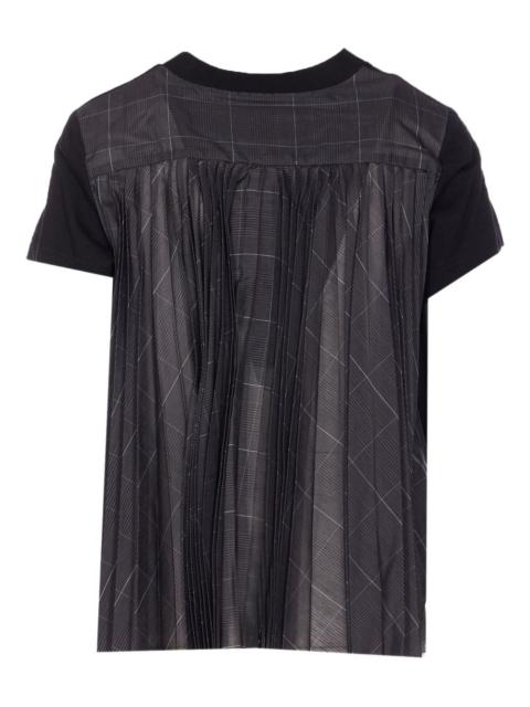 sacai pleated-back T-shirt
