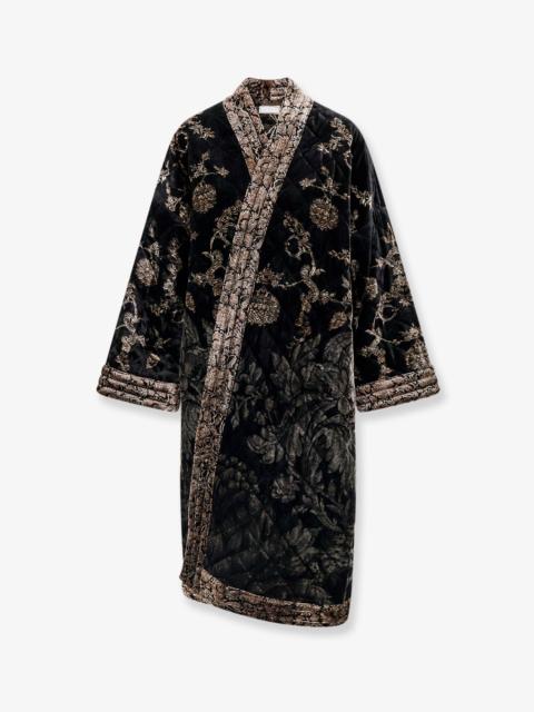 Pierre-Louis Mascia Kanpur Padded Viscose And Silk Kimono