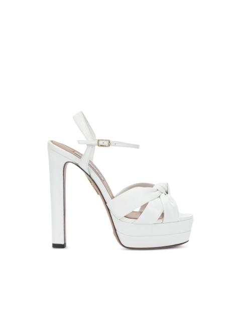 AQUAZZURA knotted platform sandals