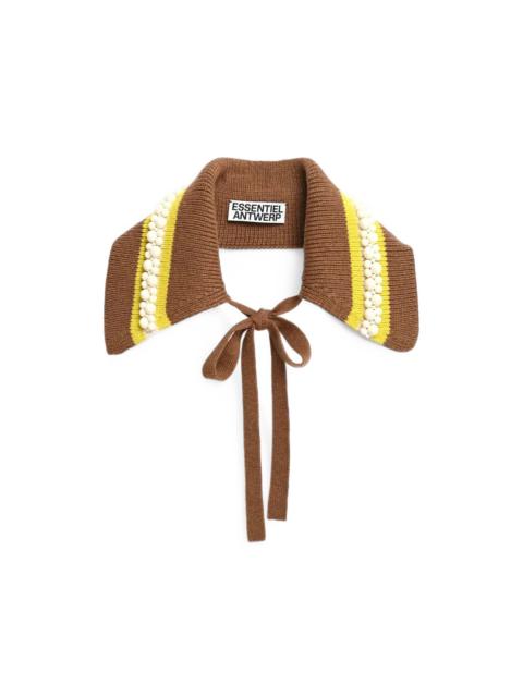 ESSENTIEL ANTWERP bead-embellished striped collar