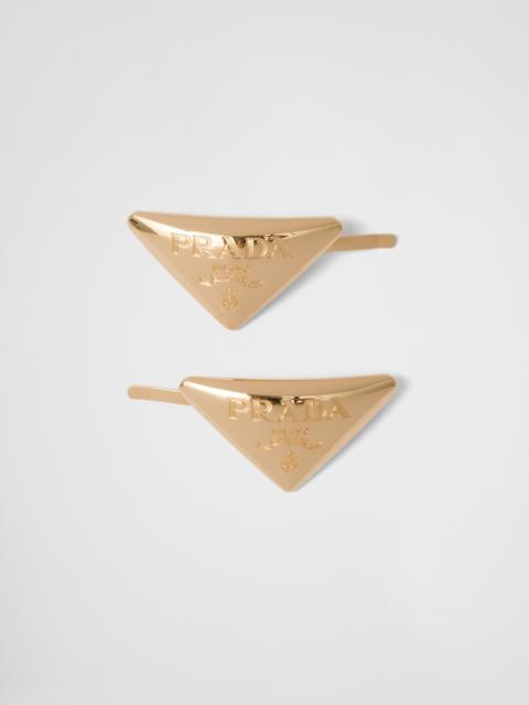 Prada Metal hair clips
