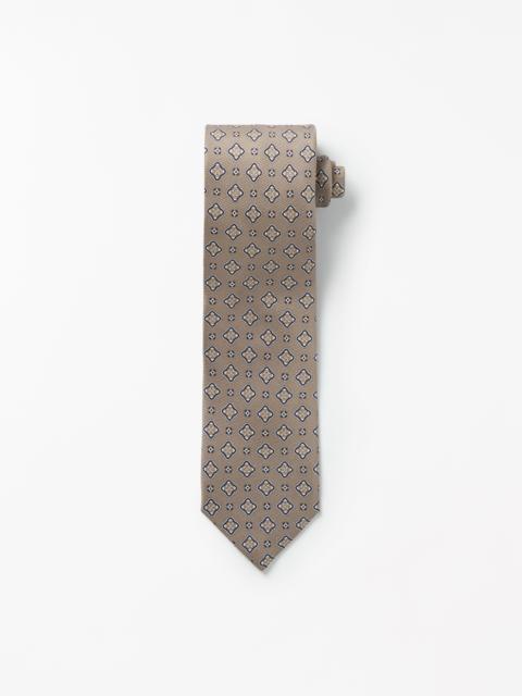 TIGER OF SWEDEN Septa Printed Silk Tie