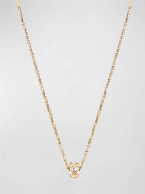 Piaget 18K Pink Gold Possession Decor Palace Pendant Necklace with Single Diamond