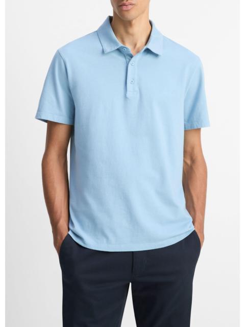 Vince Garment Dye Cotton Polo Shirt