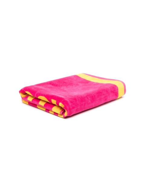 Moschino logo-jacquard beach towel