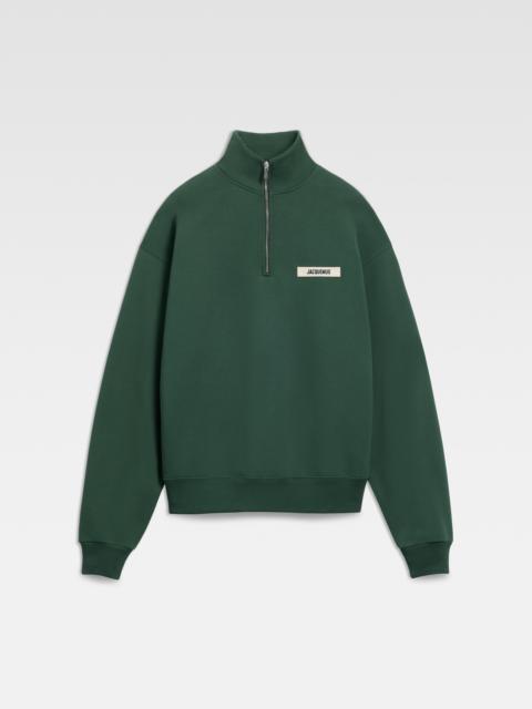 JACQUEMUS The Gros Grain zipped-rollneck sweatshirt