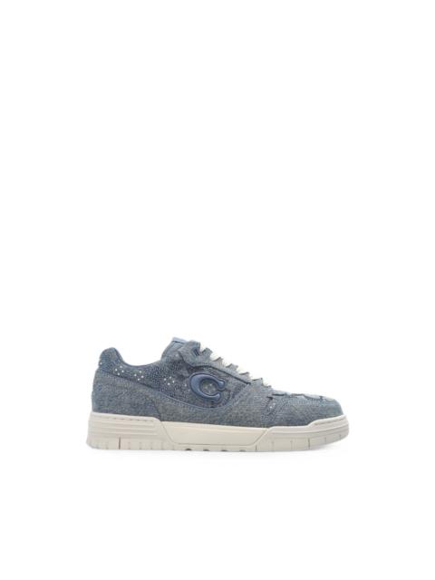 COACH sequin-embellished denim sneakers