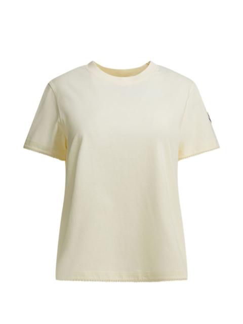 Moncler logo-patch scalloped-trim T-shirt