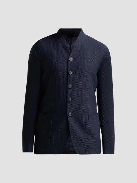 GIORGIO ARMANI Men's Rice Stitch Jacket - Dark Navy