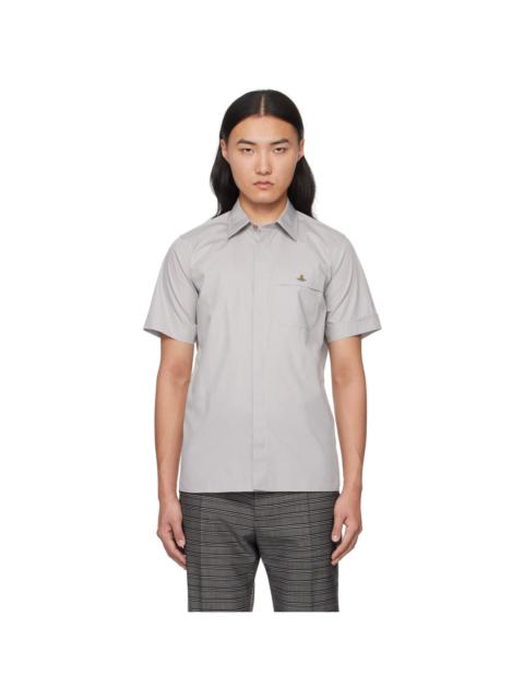 Vivienne Westwood Gray Embroidered Shirt