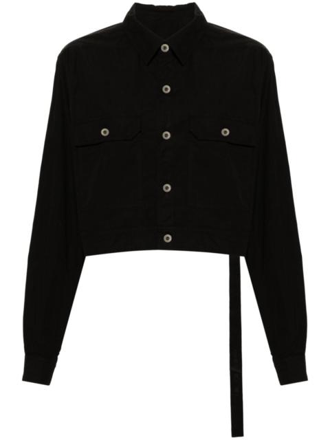 Rick Owens DRKSHDW cape-sleeve cropped shirt jacket