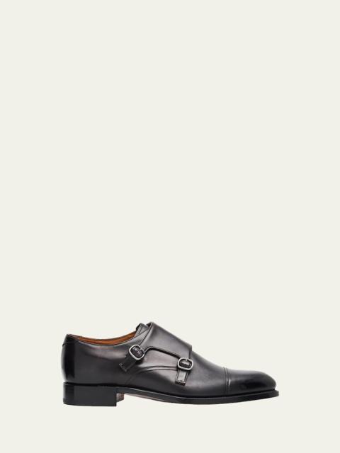 Church's Men's Cowes Leather Double-Monk Strap Loafers