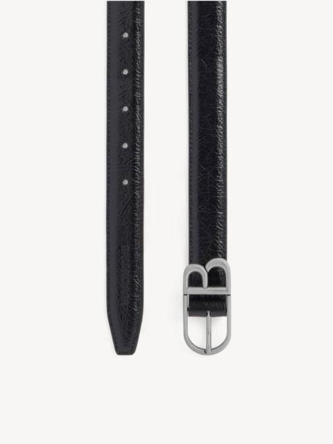 BALENCIAGA Women's Classic B Belt in Black