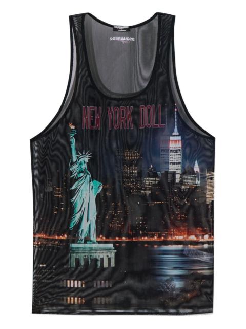DSQUARED2 graphic-print tank top