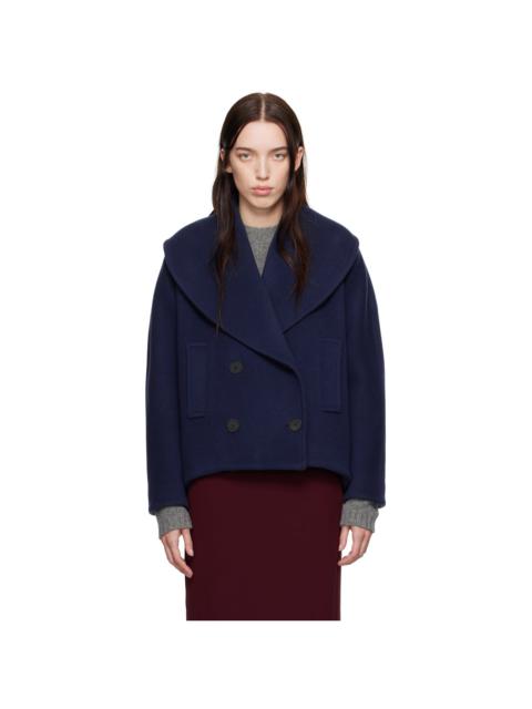 Lanvin Navy Cocoon Peacoat
