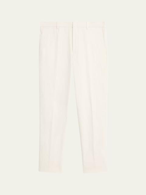 Loro Piana Men's Jarno Cotton Straight Fit Flat-Front Pants