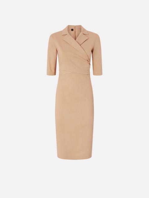 PINKO SLIM-FIT MIDI DRESS WITH BOW