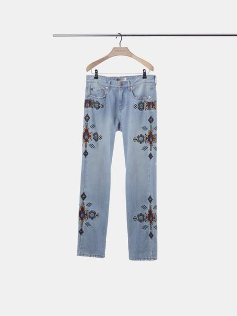 Isabel Marant JASPER embroidered jeans