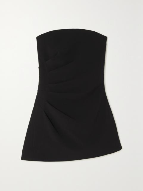 Proenza Schouler Strapless Gathered Crepe Top