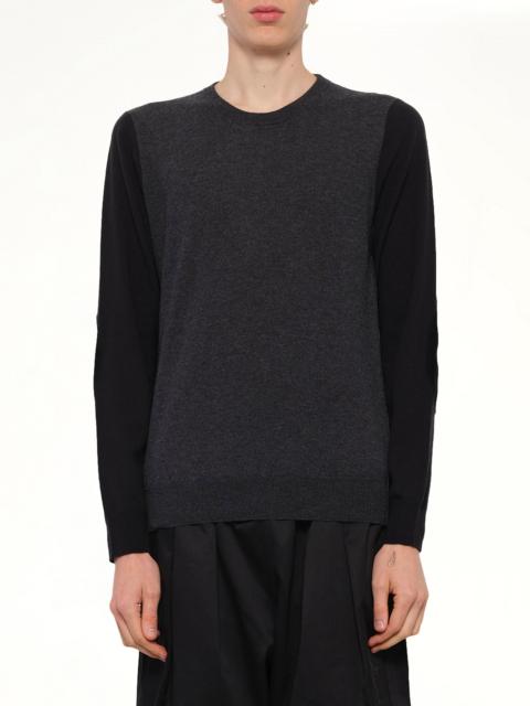 Maison Margiela Two-Tone Sweater in Grey/Black
