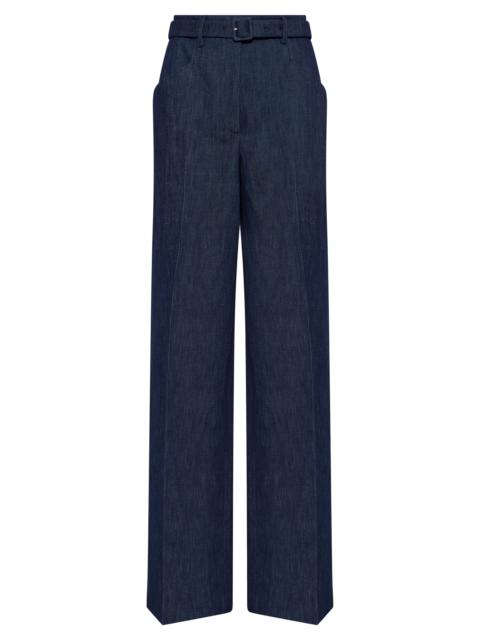 GABRIELA HEARST Norman Wide-leg Pant in Recycled Cotton Denim