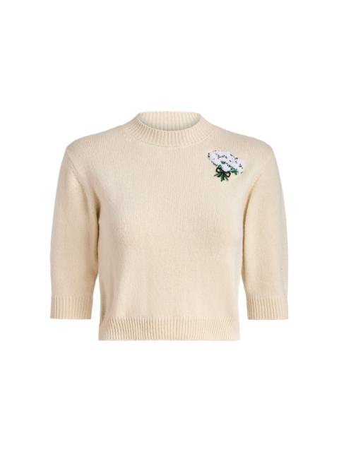 markarian Posy Floral Cashmere Sweater