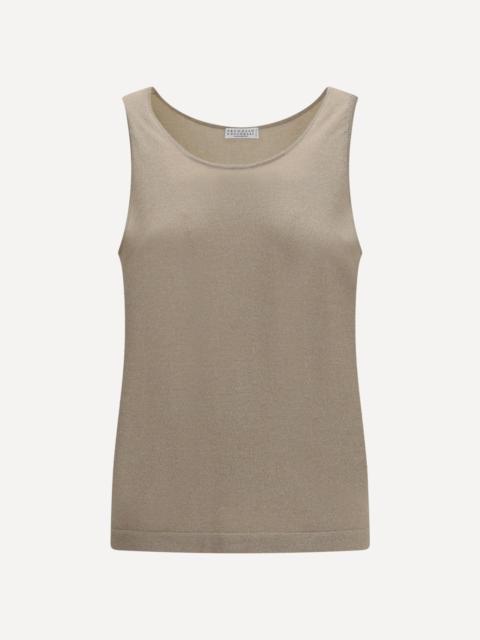 Brunello Cucinelli Luminous knit Tank Top