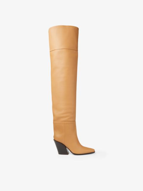 JIMMY CHOO Maceo Over The Knee 85
Caramel Smooth Leather Over-The-Knee Boots