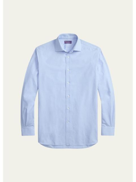 Ralph Lauren Men's Diamond-Textured Oxford Sport Shirt