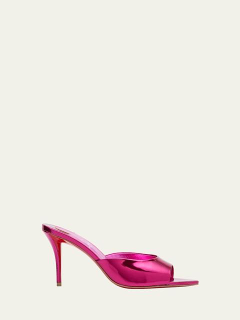 Christian Louboutin Miss Z Mirror Red Sole Mule Sandals