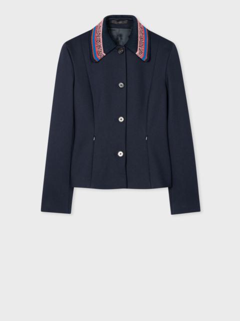 Paul Smith Navy Milano Jersey Jacket