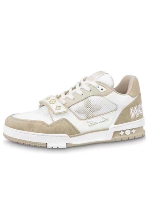 LOUIS VUITTON LV Trainer 'White Beige Velcro' 1A9ZC2