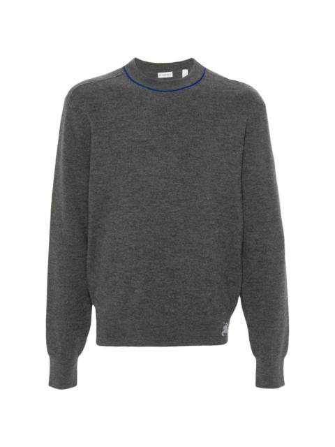 Burberry Equestrian Knight-intarsia knit sweater