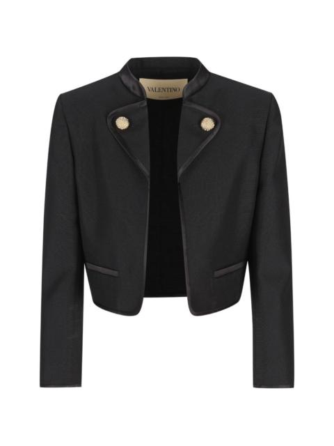 Valentino button-embellished cropped jacket