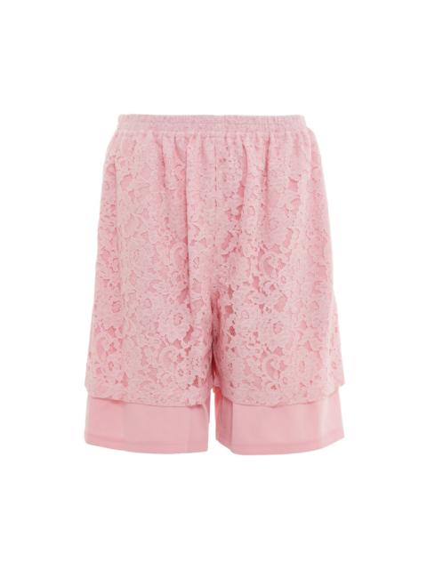 pushBUTTON Pink Lace Combi Jersey Pants