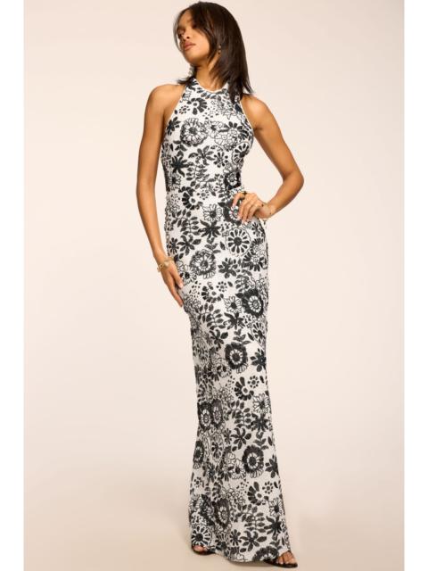 RAMY BROOK Candice Sequin High Neck Gown