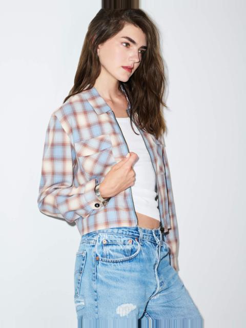 RE/DONE Viv Jacket - Bluebell Plaid