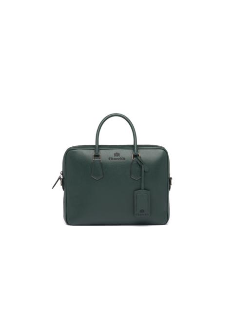 Craven
St James Leather Laptop Bag Emerald