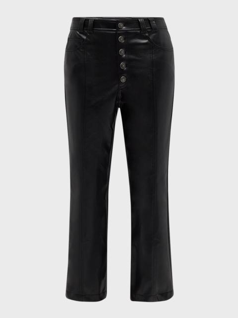 Cinq à Sept Wallace Faux Leather Bootcut Ankle Pants