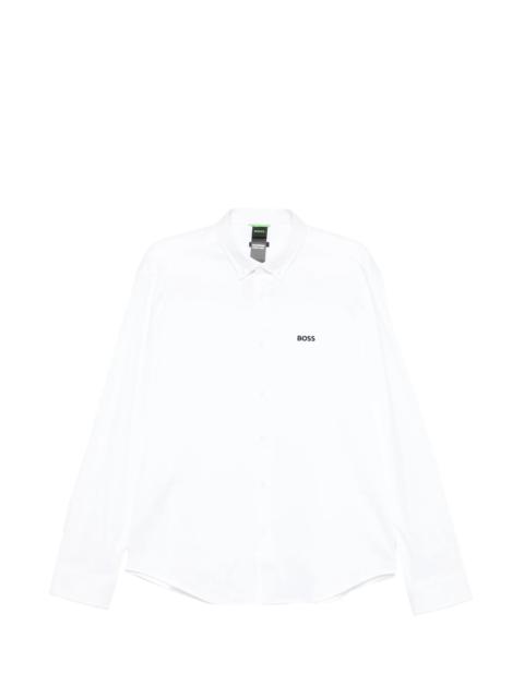 BOSS Boss Logo-embroidered Shirt