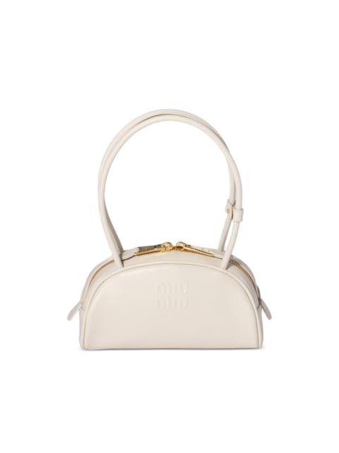Miu Miu Beau embossed-logo shoulder bag