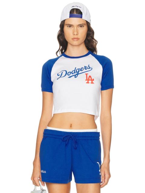 Sporty & Rich x Dodgers Serif Baby Baseball Tee