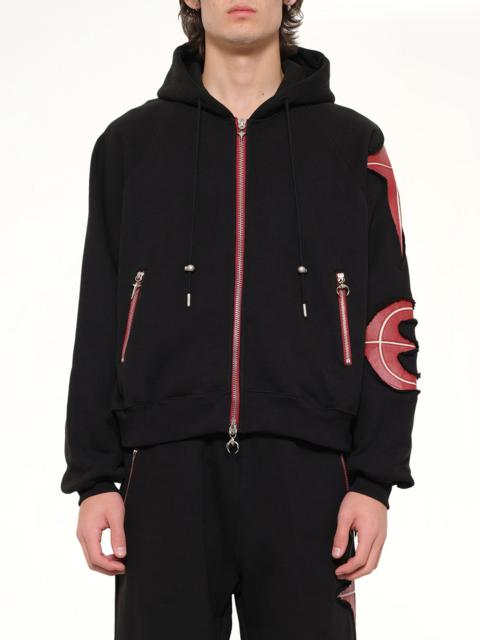 Thug Club New Rock Zip-Up Hoodie in Black