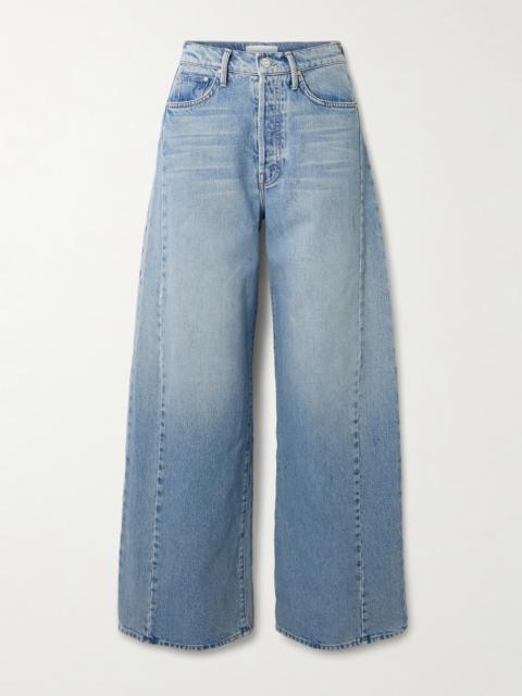 MOTHER The Pipe Dream Button Sneak High-rise Wide-leg Jeans