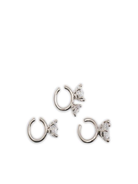 PANCONESI Diamanti Amour earrings (set of three)